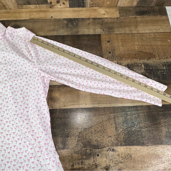 Bonobos Stretch Men's Pink Button Down Shirt Flamingo Print Slim Fit 33 16 1/2 - Picture 7 of 10